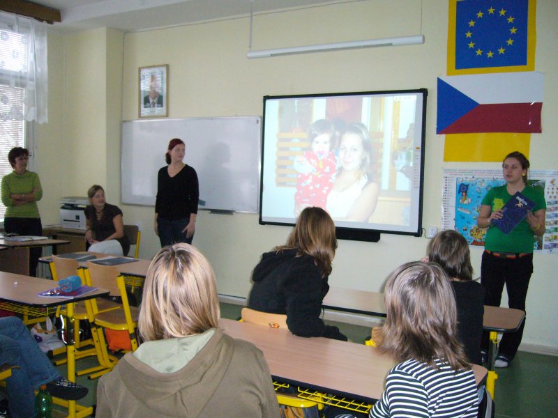 Beseda se studentkami o jejich pobytu v Lipsku